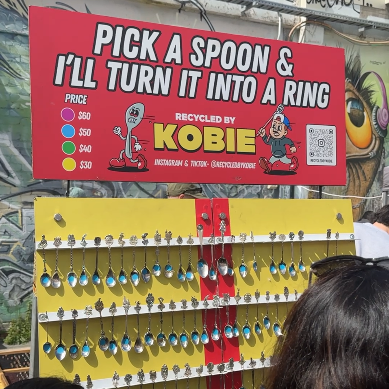 1 "Pick a spoon" board Mystery Rings