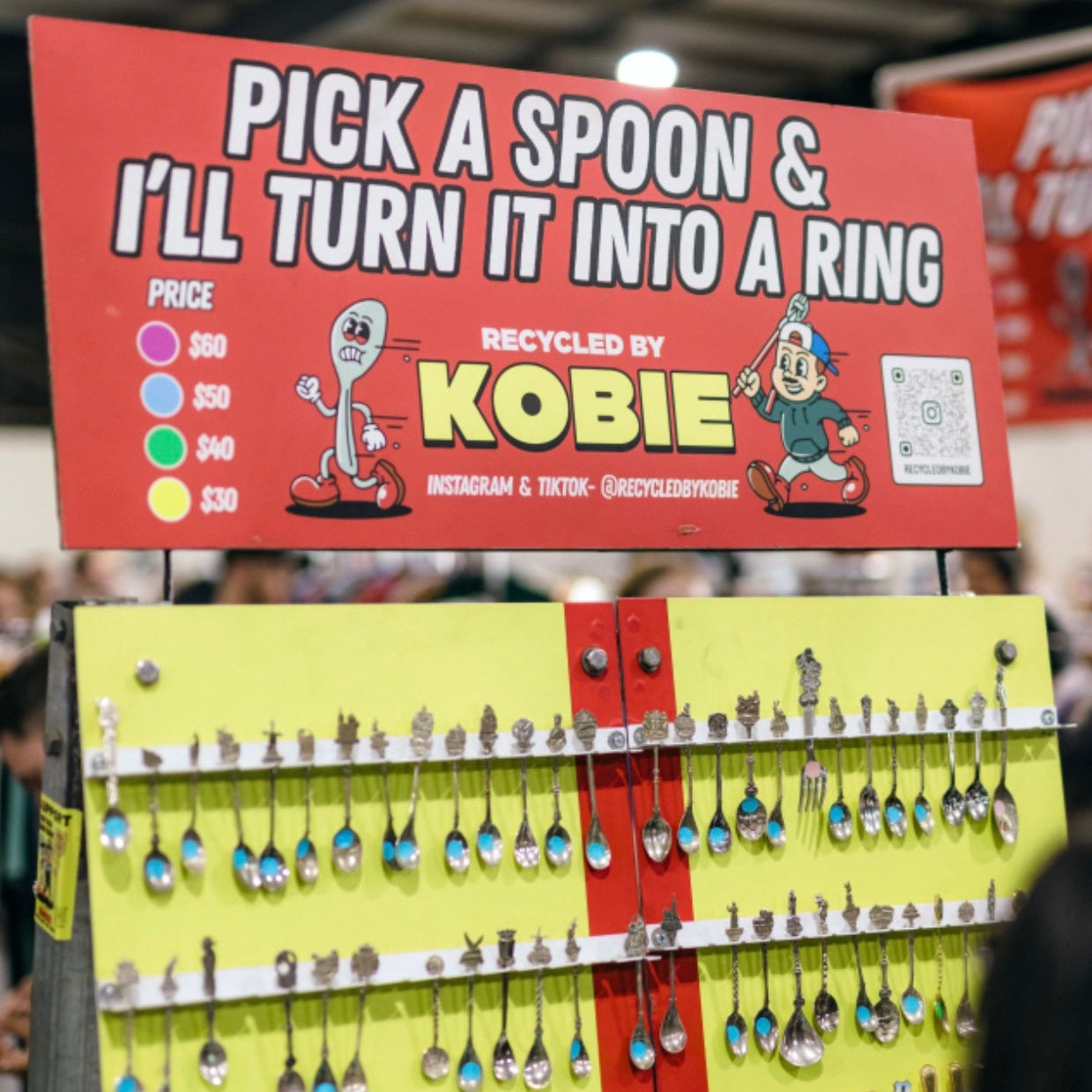 1 "Pick a spoon" board Mystery Rings